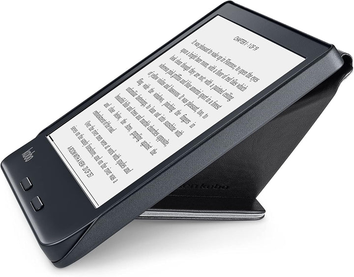 Kobo Libra 2 SleepCover – Schwarz | Ruhemodus/Wachmodus-Technologie | Integrierter Ständer für Zwei