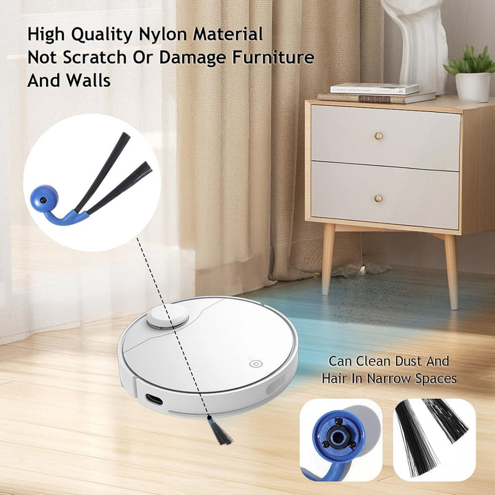 Ersatzteile für Ecovacs Deebot X11 OmniCyclone Roboterstaubsauger Zubehör, 1 Hauptbürste, 2 Walzenbü