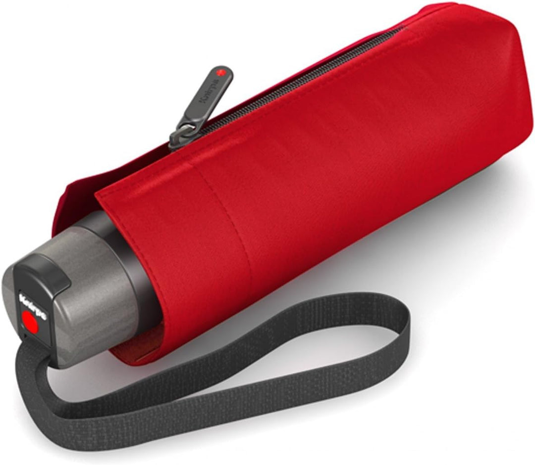 Knirps Taschenschirm T.010 Manual Uni - sehr leicht - klein und kompakt - Sturmfest - Winddicht - Ro
