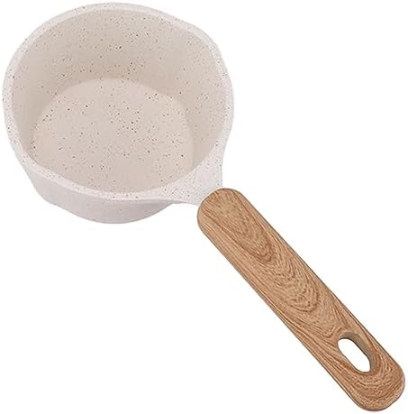 Sossentopf, 10 Cm Grosser Milchtopf mit Ausgiesslippe, Kleiner Weisser Sossentopf aus Edelstahl Zum
