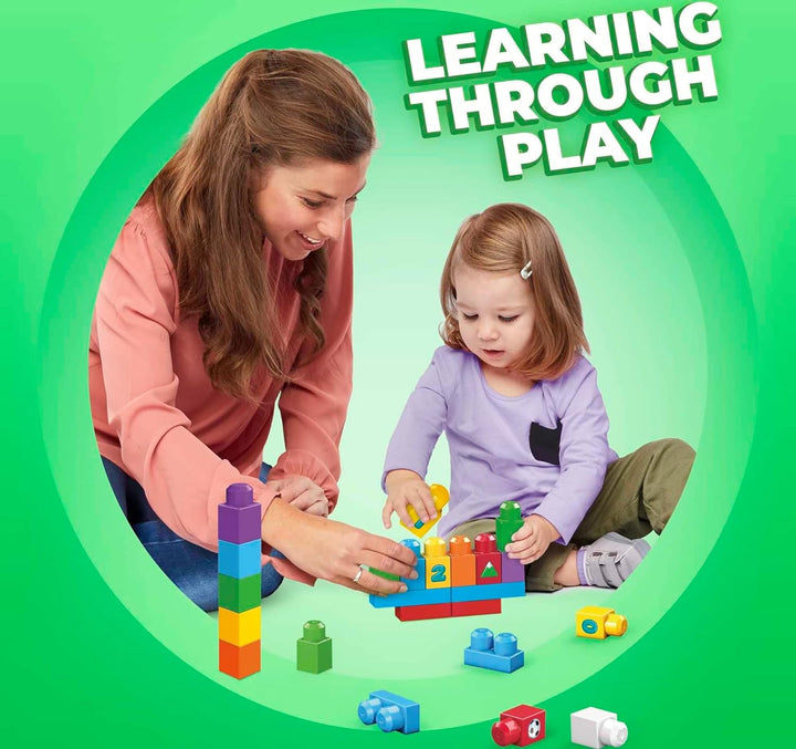 MEGA Bloks FVJ49 - Bausteintasche, 150 Teile, Bunt, Spielzeug ab 1 Jahr Single, Single