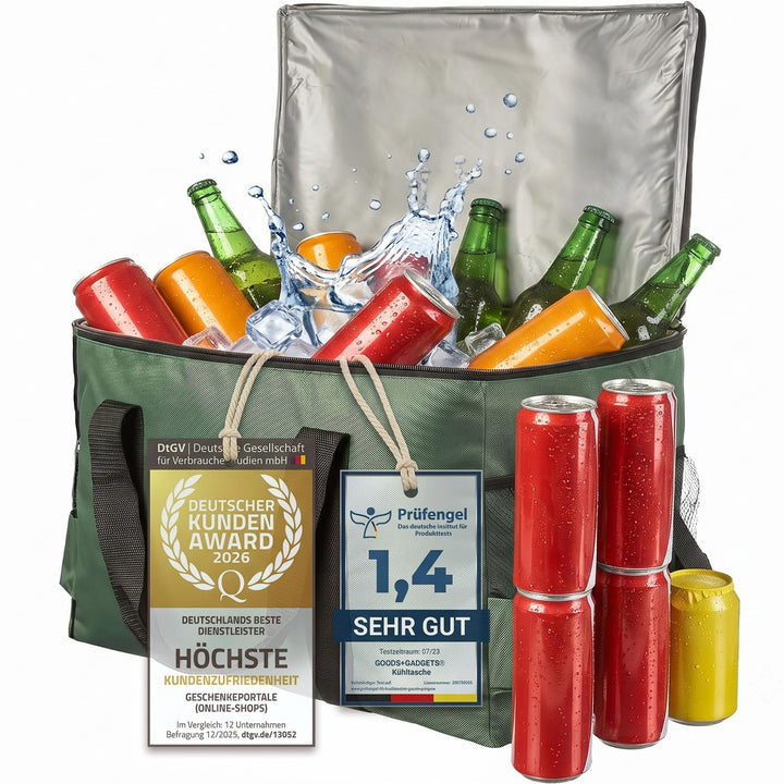 XXL Kühltasche iolierte Getränke &amp; Snack-Tasche Isotasche Picknick-Tasche für Camping Reisen Urlaub