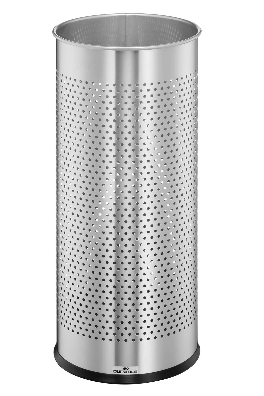 Durable Schirmständer aus Edelstahl rund 28,5 Liter, silber, 337123, Edelstahl