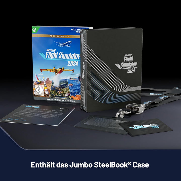 Microsoft Flight Simulator 2024 – Premium Deluxe SteelBook Edition – Xbox Series X|S und Windows Dow