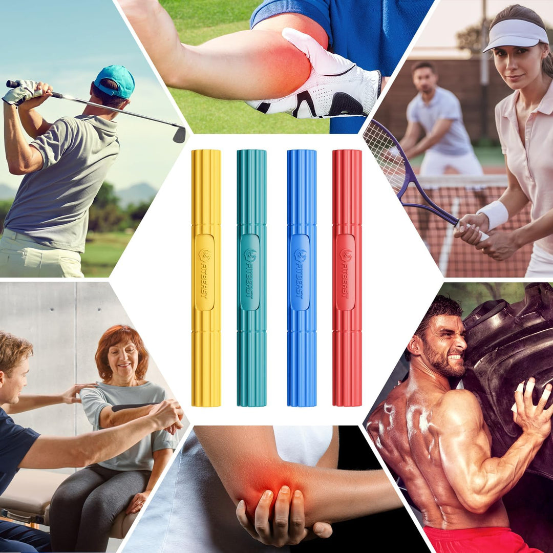 FitBeast Flex Therapy Bar, Tennisarm Therapie Bar - Ideal zur Linderung von Sehnenscheidenentzündung