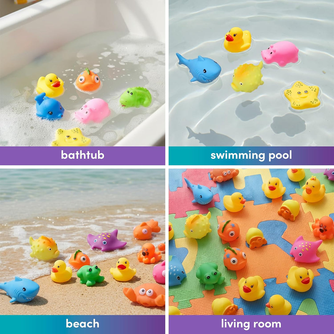 THE TWIDDLERS 30 Stück Wasserspritztiere Badespielzeug für Babys & Kleinkinder - BPA-frei