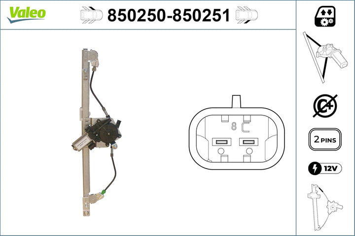Valeo Fensterheber 850250
