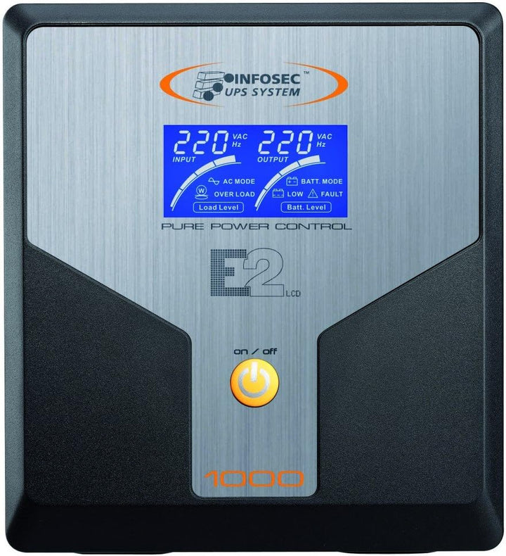 E2 LCD 1000, Unterbrechungsfreie Stromversorgung, Infosec - 65350 1000 VA IEC-Steckdosen, 1000 VA IE