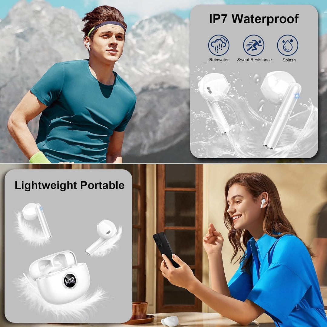 Drsaec Bluetooth Kopfhörer, 2026 Neu 6D Tiefer Bass In Ear Kopfhörer Kabellos Bluetooth 5.3 Kabellos
