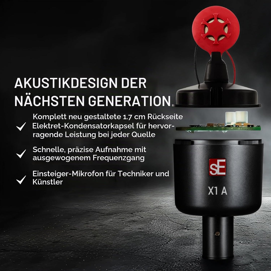 sE Electronics X1 A Schwarz, Schwarz