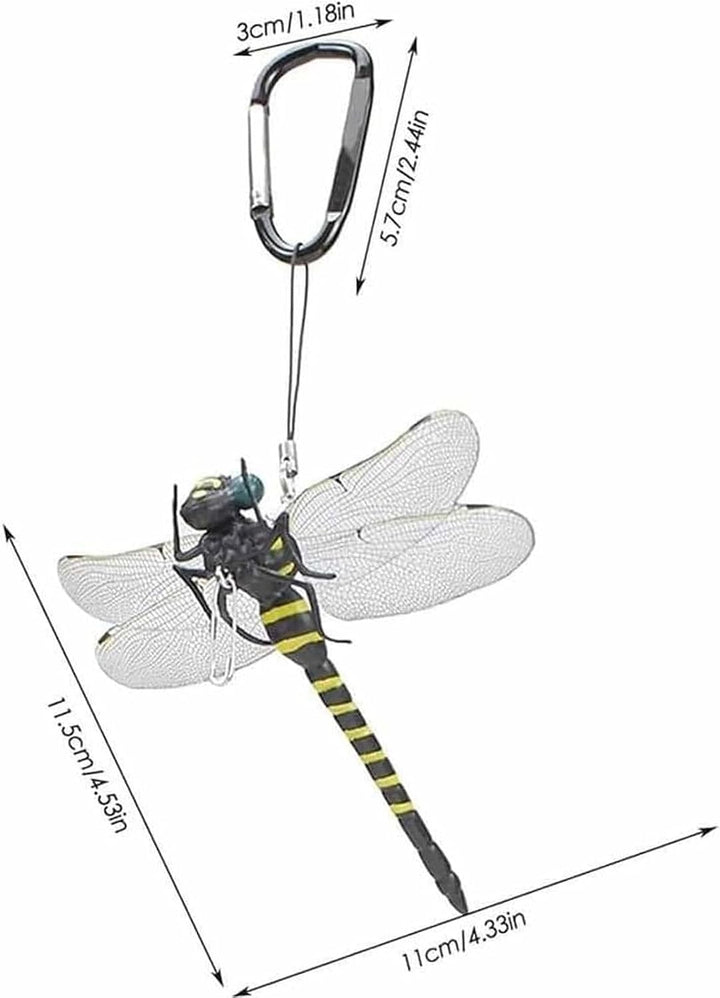 Generisch 3D Künstliche Libellen-Hut-Clip Drachenfliegen-Clips für Käfer, realistische künstliche Li