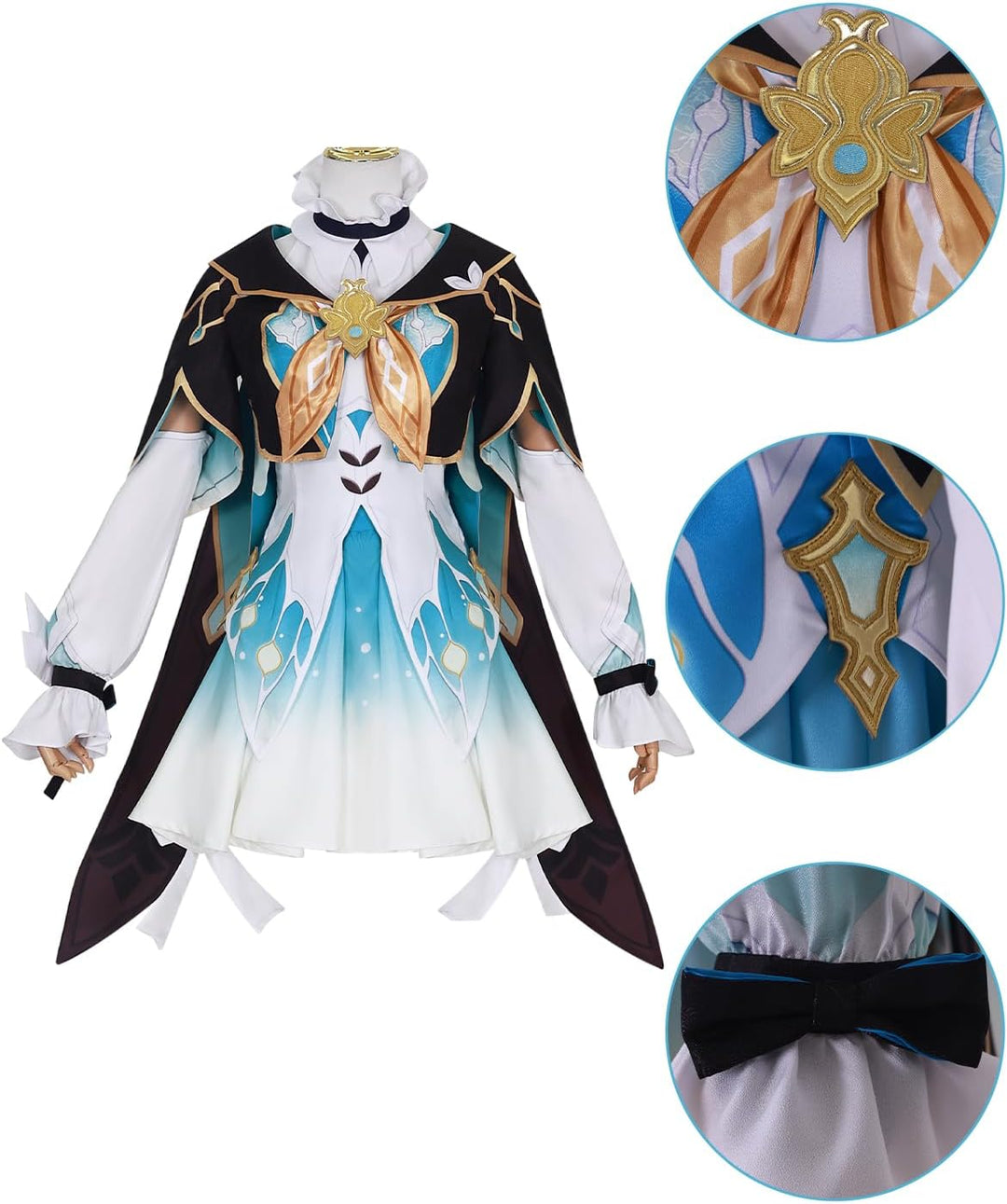 CR ROLECOS Honkai Star Rail March 7th Anaxa Cosplay Kostüm Outfit Spielfiguren Uniform Full Set Hall