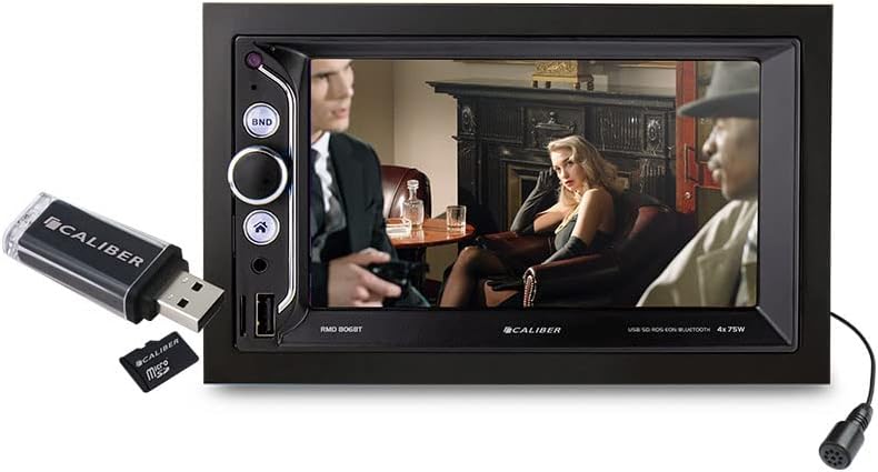 Caliber Autoradio - Auto Radio mit Bluetooth - FM - SD - USB - Touchscreen - Mirrorlink - Schwarz -