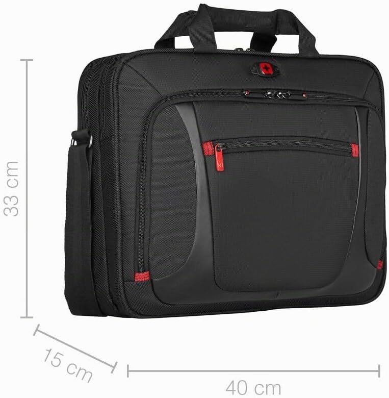 WENGER Sensor Aktentasche, Laptop-Tasche zum Umhängen, Notebook bis 15 Zoll, 9 l, Damen Herren, Büro