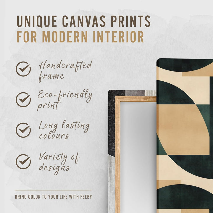 Feeby Bilder Wolf Wald Tiere XXL 120x80 cm 1Teilig Wandbilder Bild auf Leinwand Leinwandbilder Kunst