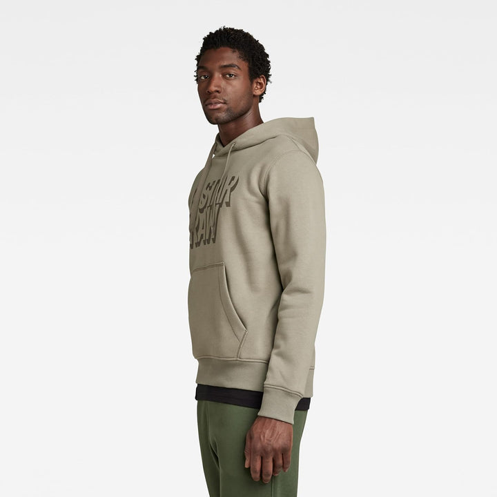 G-STAR RAW Herren Retro Shadow Graphic Hooded Sweatshirt Sweats M Grün (Shamrock D22236-a971-2199),