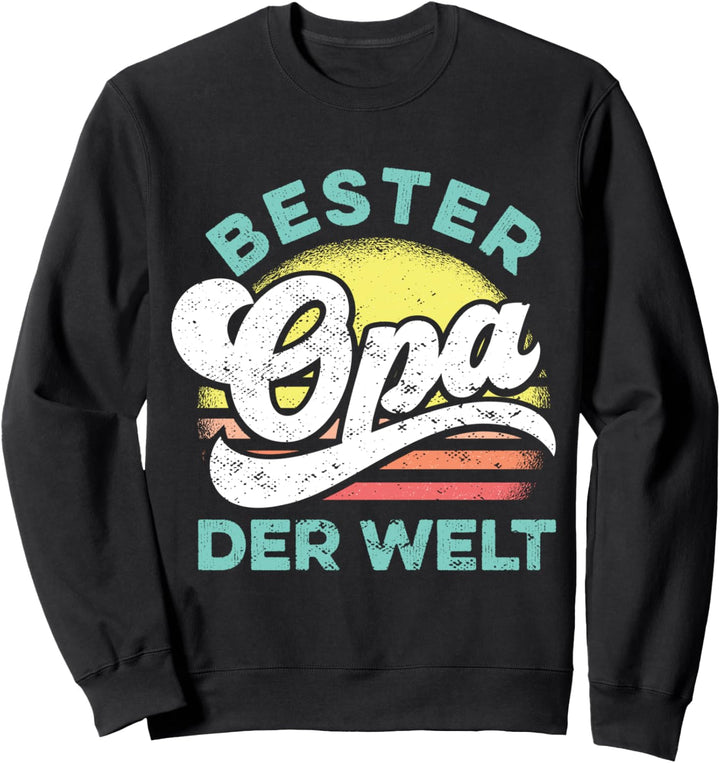 Bester Opa der Welt Vintage Vatertag für besten Opi Retro Sweatshirt