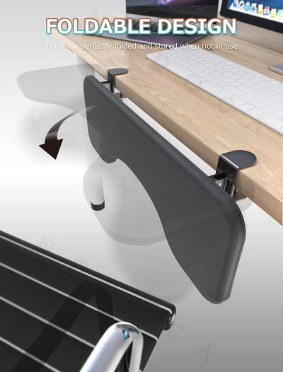 NODOCA Ellenbogenauflage Schreibtisch, 68CM Armauflage Schreibtisch, Ergonomie Ellenbogenauflage, Fa