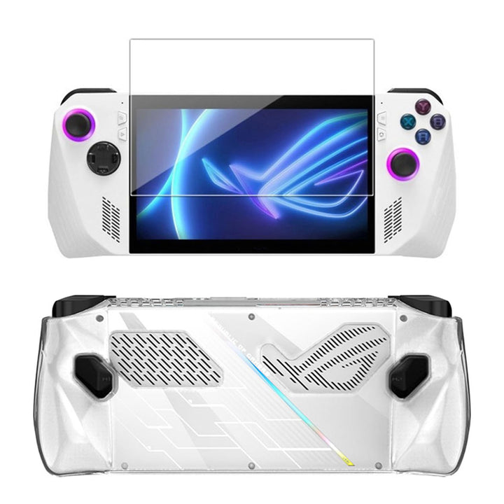 NUHFUFA Schutzhülle mit gehärtetem Film Kompatibel mit ASUS ROG Ally 7-Zoll-Gaming-Handheld, All-in-