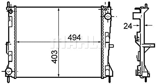 MAHLE CR 1691 000P Kühlmittelkühler BEHR PREMIUM LINE