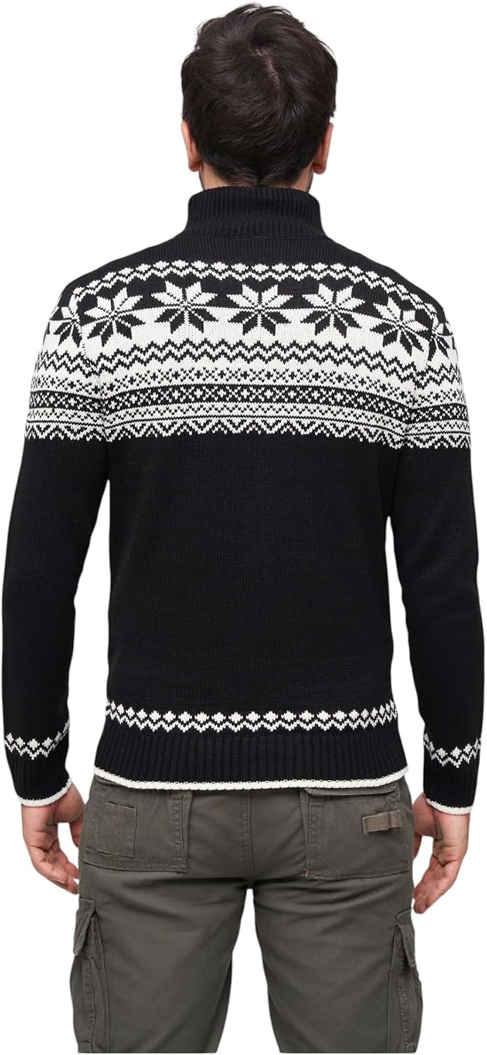 Brandit Herren Norwegian Cardigan Strickjacke L Schwarz, L Schwarz