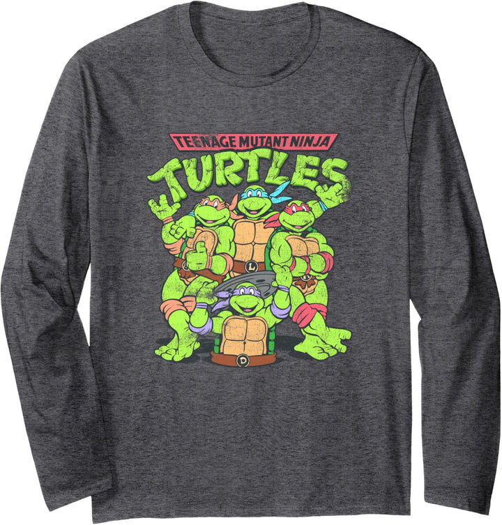 Teenage Mutant Ninja Turtles Klassische Gruppenpose Langarmshirt