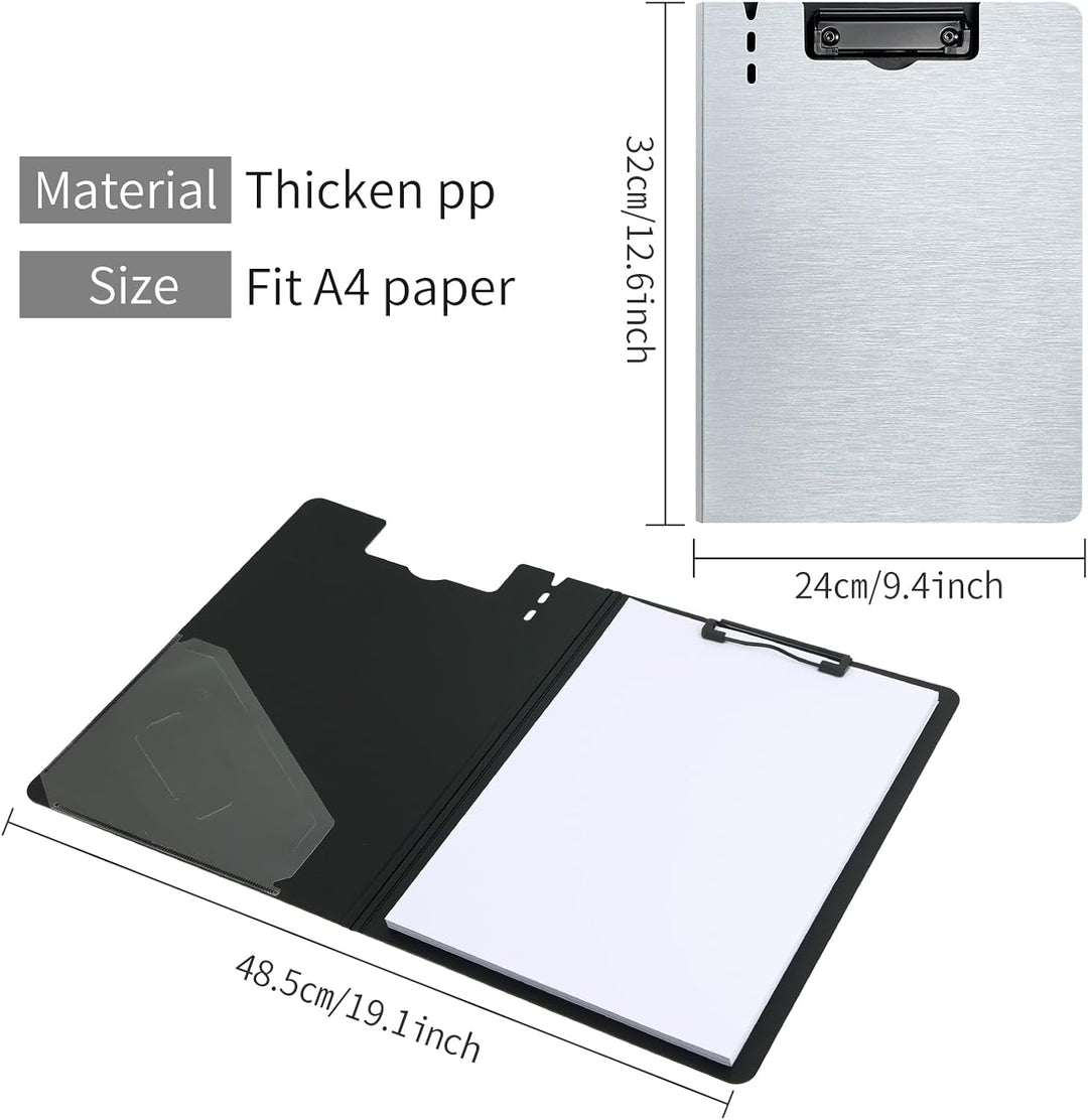 A4 Klemmbrett Ordner, 5 Pack Faltbare A4 Klemmbretter mit Tasche, A4 Klemmbretter Klemmbrett für Ges