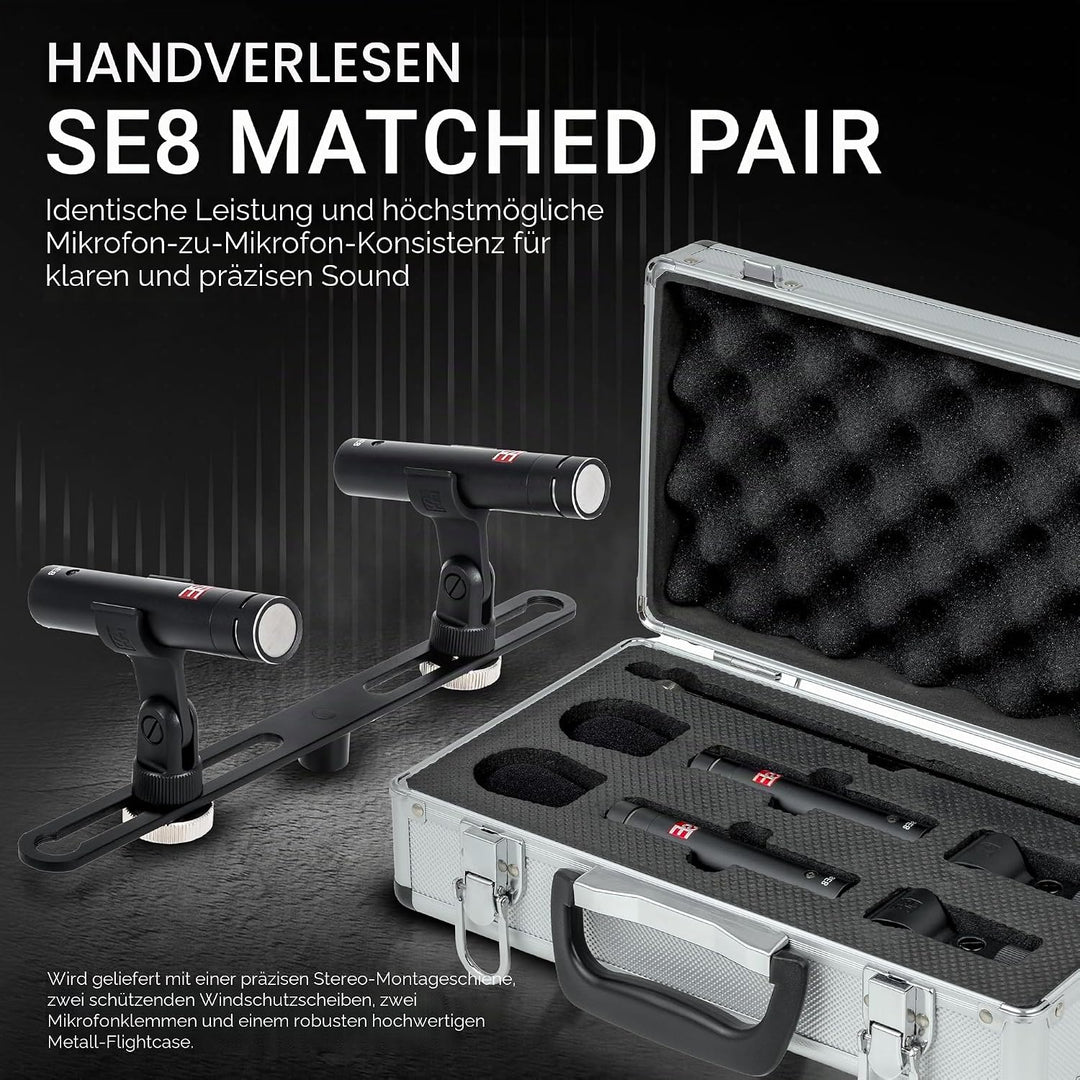 SE ELECTRONICS SE8 Stereo Set Schwarz, Schwarz