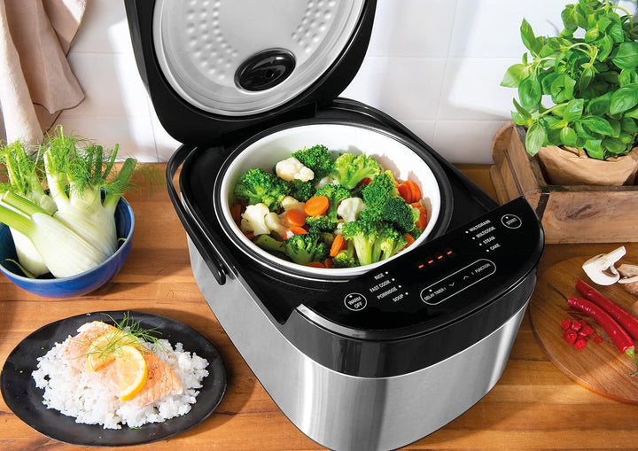 Design Multicook Pro, 42527, 8 in 1 Multifunktionskocher mit voreingestellten Programmen, 5 Liter, 3