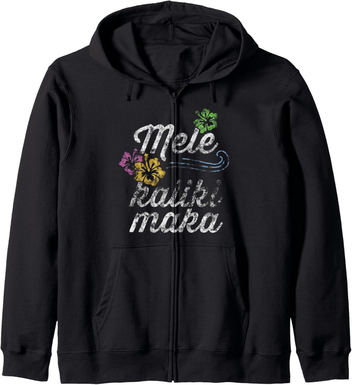 Vintage Mele Kalikimaka Hawaiian Retro Passende Weihnachten Kapuzenjacke
