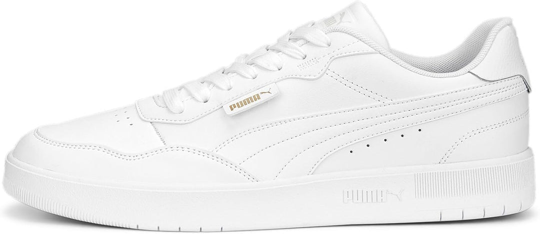 PUMA Herren Court Ultra Lite Sneaker 37.5 EU Puma White Puma White Puma Gold, 37.5 EU Puma White Pum