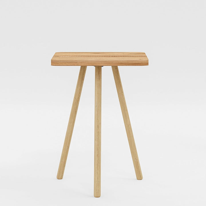 Beistelltisch Eiche 34x45 cm Holzbeine Sofatisch Couchtisch Nachttisch Skandinavisch Natur Oak Quadr