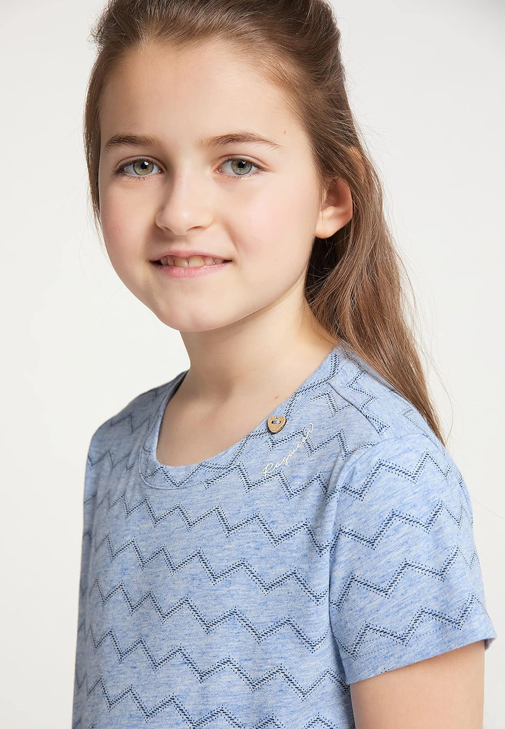 Ragwear MAGY Chevron Mädchen Kleid 128 Blau, 128 Blau