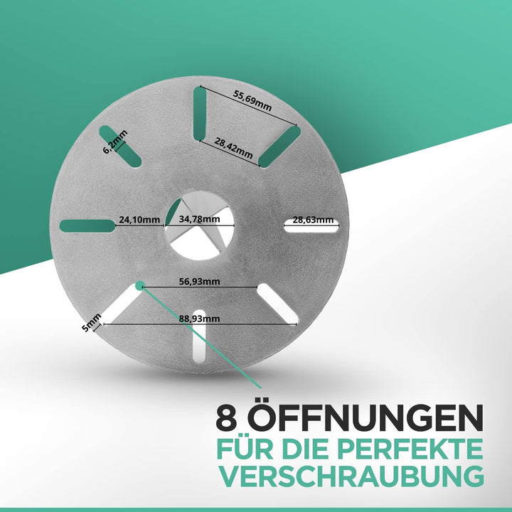 Erdspiess für Gartenleuchte, 2er-Set, Metall, 30 cm, Ø 15 cm