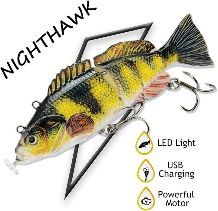 ods lure Aktualisierung Schwimmköder Elektrische USB wiederaufladbare Angelköder Mehrgelenkigere Rob