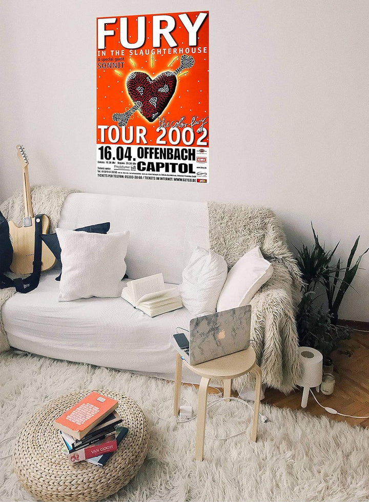 Fury in The Slaughterhouse - The Color Fury, Offenbach 2002 » Konzertplakat/Premium Poster | Live Ko