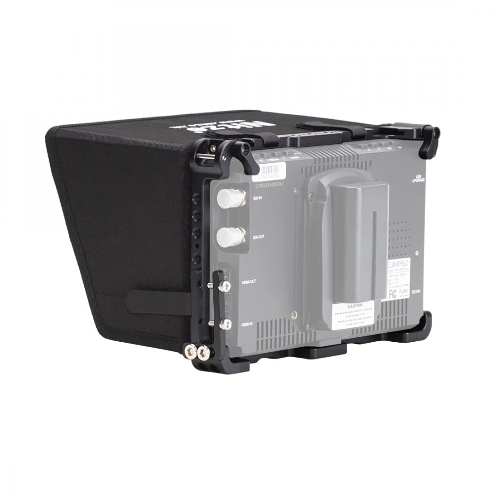 Nitze 17,8 cm (7 Zoll) Feldmonitorkäfig mit Sonnenblende und Kabelklemme, kompatibel mit Feelworld F