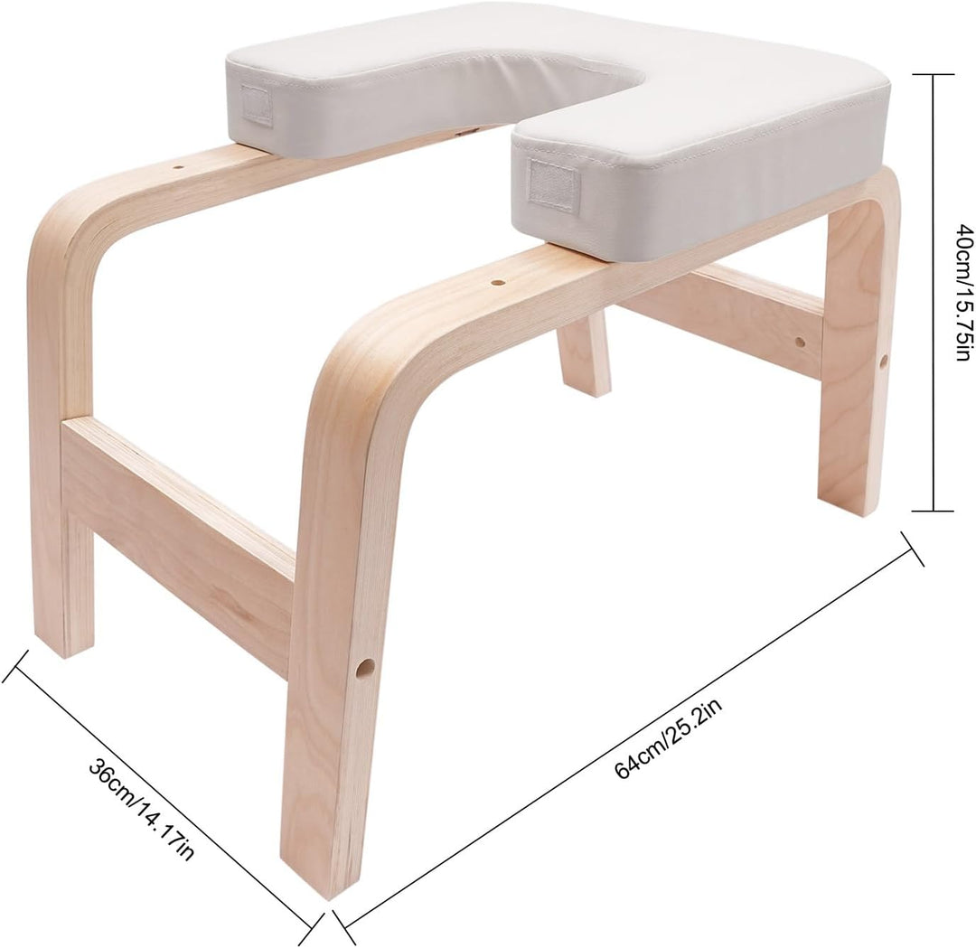 Yoga Kopfstandhocker & Inversion Bank Classic White | Simply and Safely Reverse Your Yoga | Fitnessg