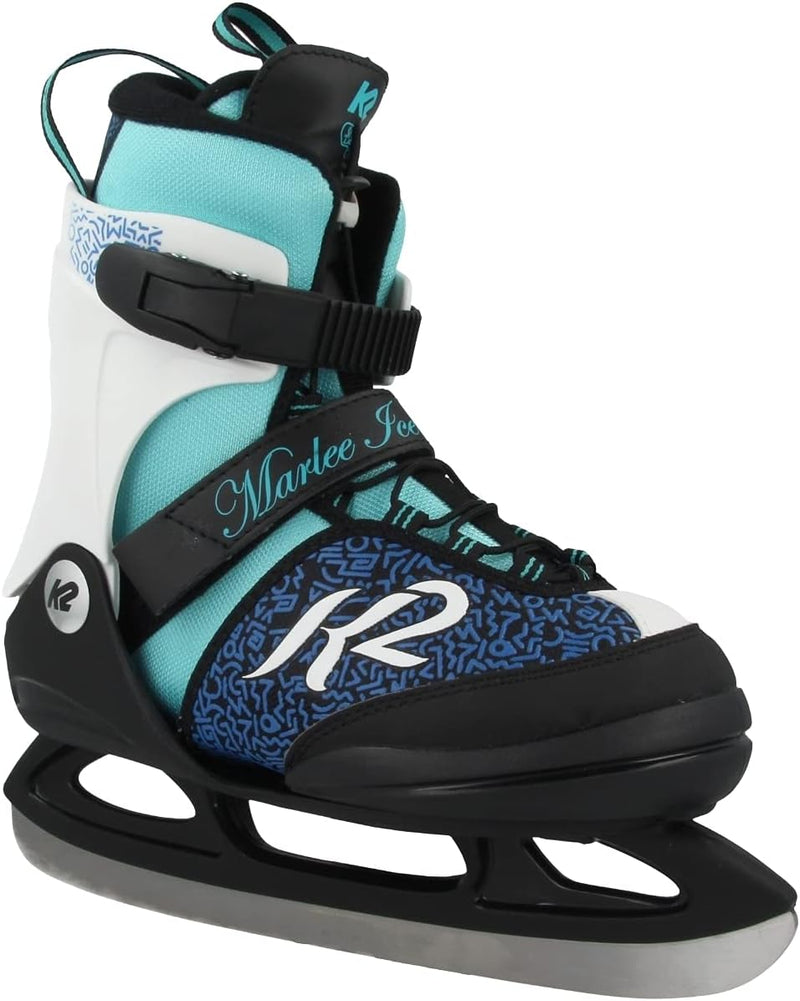 K2 Mädchen Marlee Ice Skates S (EU: 29-34 / UK: 10-1 / US: 11-2) Single black - blue - light blue, S