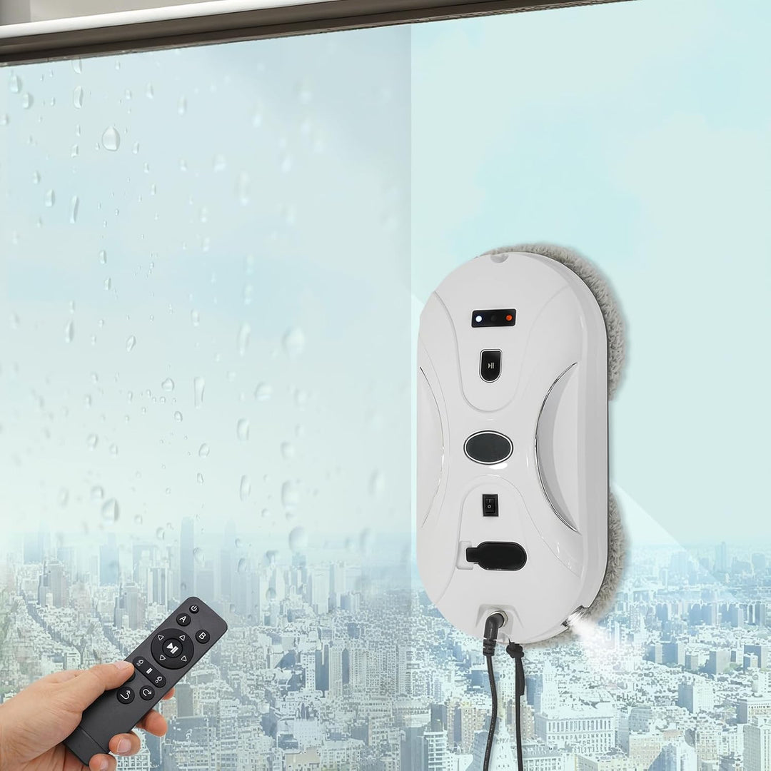 Fensterputzroboter, 3000Pa Ferngesteuerter Fensterroboter, Fensterreiniger mit Wasserstrahl, Doppel-