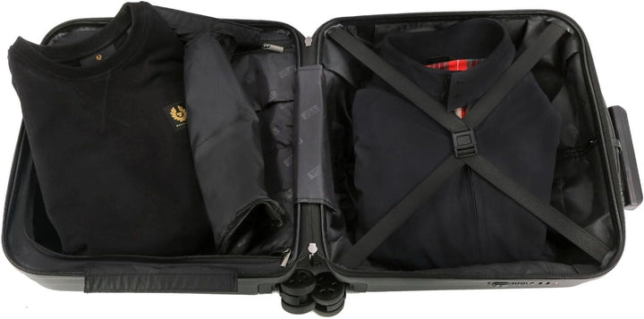 JSA 45554 Trolley-Koffer ABS, 2 in 1 Reisetrolley, Rollkoffer aus ABS Kunststoff, Reisekoffer mit do
