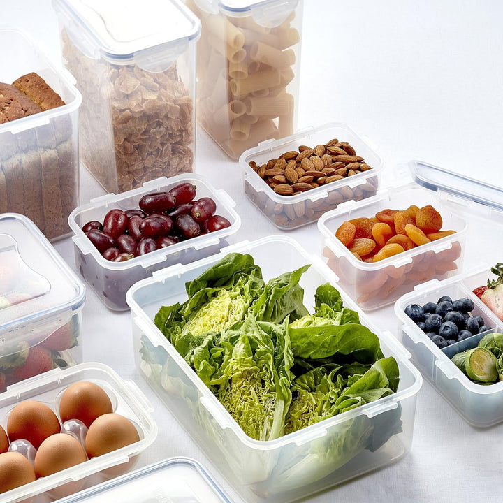 Lock & Lock HPL823 Frischhaltebox, quadratisch, 870 ml, 6 Stück