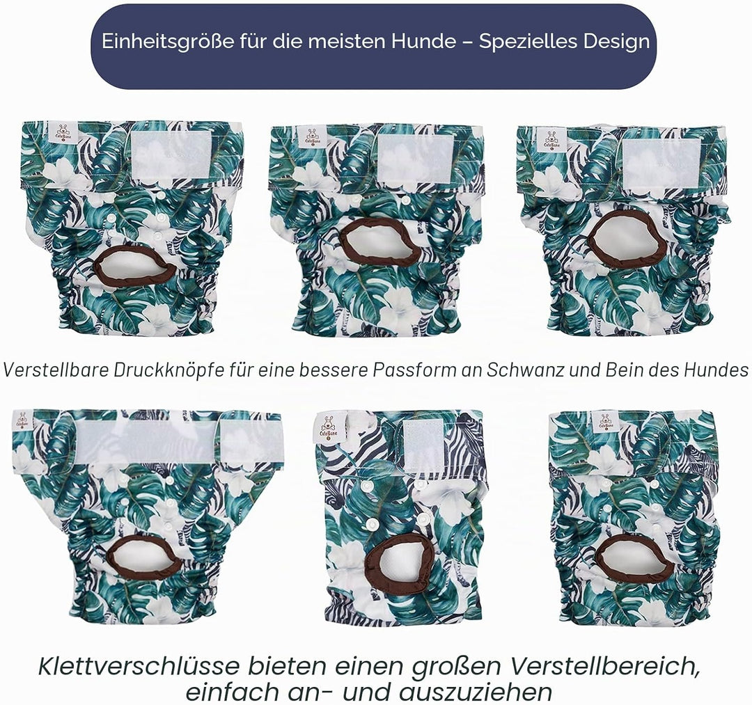 CuteBone Wiederverwendbare Hundewindeln,3 Stück Hochsaugfähig und Umweltfreundlich Hundewindeln, Was