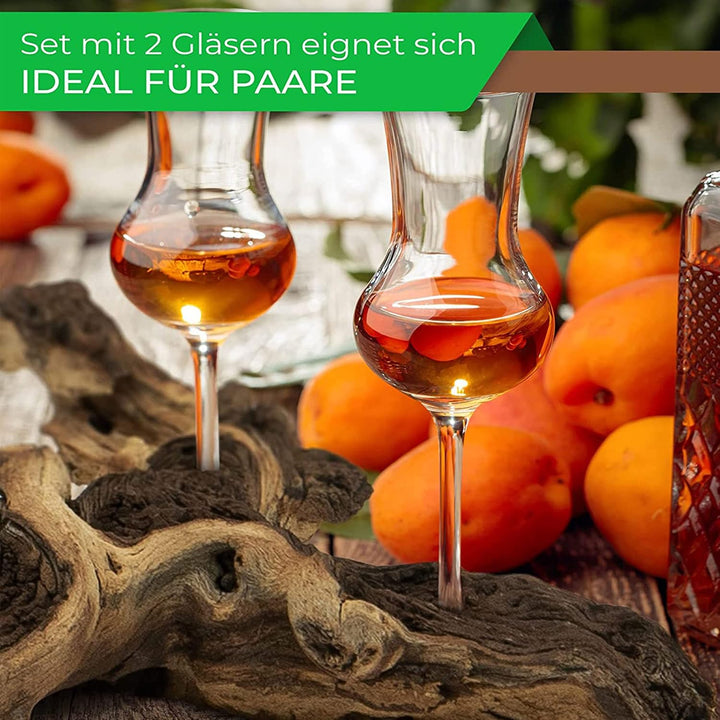 Deggelbam Schnapsgläser/Grappagläser/Grappawurzel edel auf Einer Wurzel aus echtem Holz. Jedes Stück