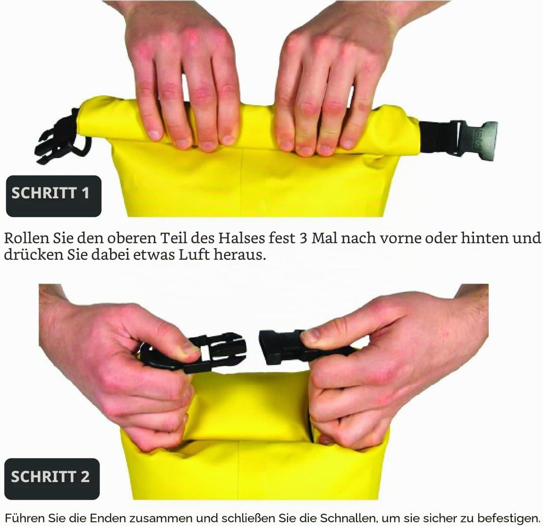 Overboard Wasserdichte Trockenröhrentasche mit verstellbarem Schulterriemen zum Bootfahren, Kajak, A