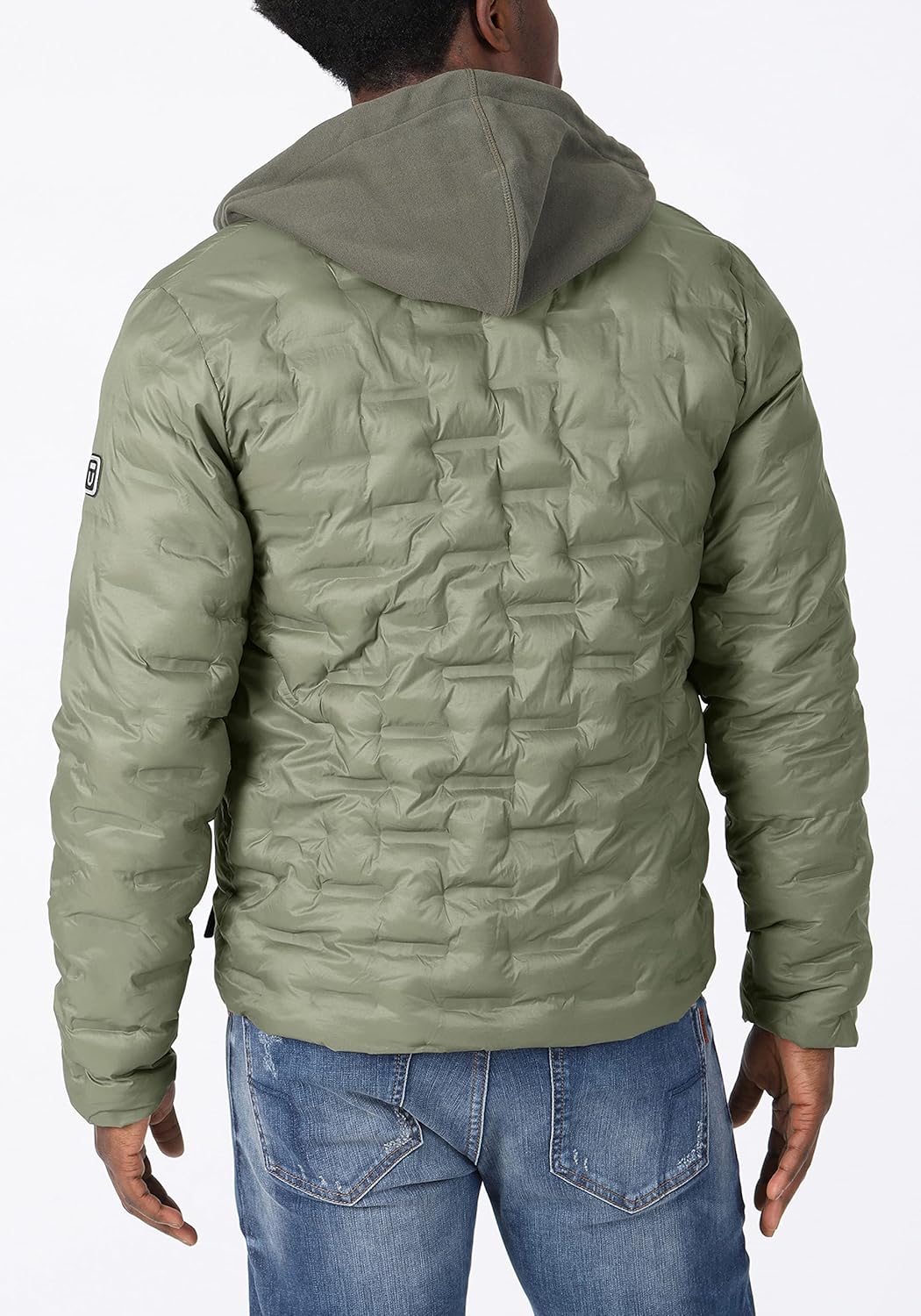 Timezone Herren Bonded Jacket 4 S grey olive, S grey olive
