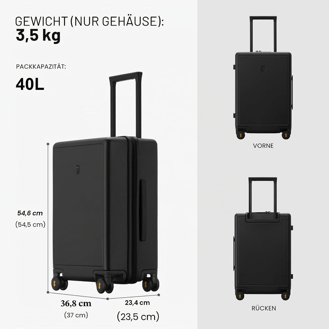 LEVEL8 Koffer Trolleys, handgepäck Leichtgewicht 100% PC TSA Zahlenschloss Elegance Matte Design 8 S