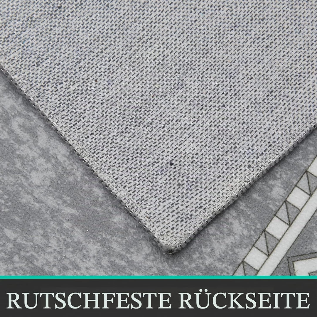 Enyhom Lang Teppich Läufer 66 x 240 cm Waschbar rutschfest Läufer Flur Teppich Küchenläufer dauerhaf