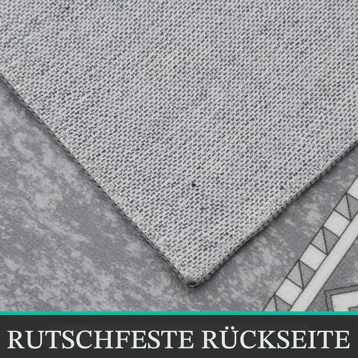Enyhom Lang Teppich Läufer 66 x 240 cm Waschbar rutschfest Läufer Flur Teppich Küchenläufer dauerhaf