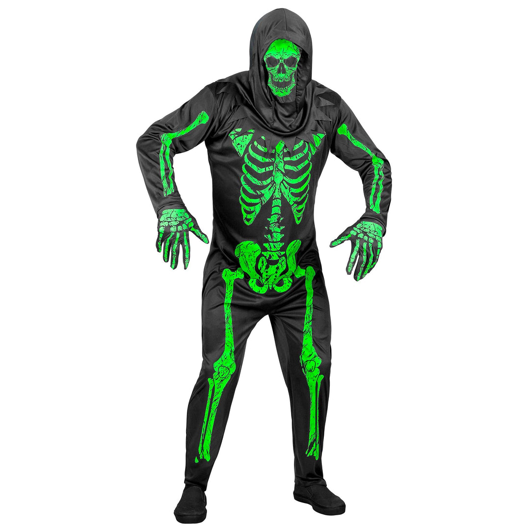 "NEON SKELETON" (overalls, gloves, mask) - (S), S